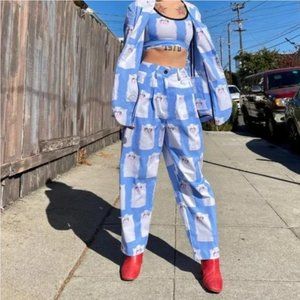 NOOWORKS Business Pant - Grumpy Cat